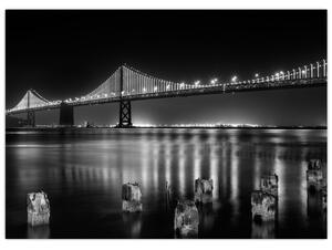 Obraz - Czarno - biały most (70x50 cm)