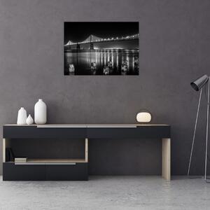 Obraz - Czarno - biały most (70x50 cm)