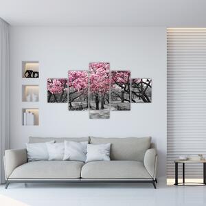 Obraz drzew magnolii (125x70 cm)