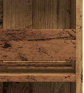 Stolik barowy ze schowkiem, stare drewno, 102x50x103,5 cm