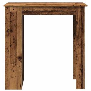 Stolik barowy ze schowkiem, stare drewno, 102x50x103,5 cm