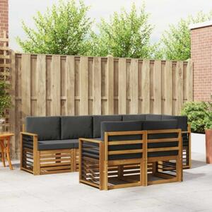 Zestaw mebli ogrodowych z litego drewna akacjowego w nowoczesnym designie