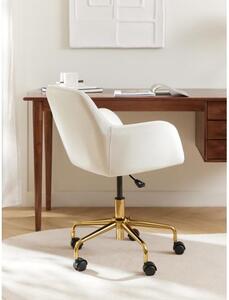 Krzesło biurowe z aksamitu Lucie