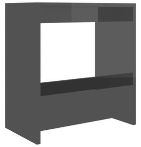 Stolik na wysoki połysk, czarny, 50x26x50 cm, płyta wiórowa