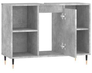 Szafka łazienkowa, szarość betonu, 80x33x60 cm
