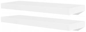 Półki ścienne, 4 szt., białe, 60 cm