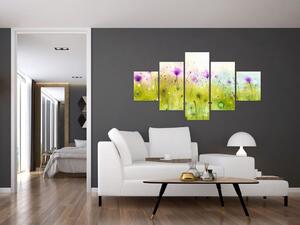 Obraz - Kwiaty polne (125x70 cm)