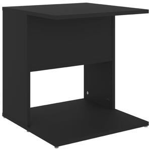 Stolik boczny, czarny, 45x45x48 cm, płyta wiórowa