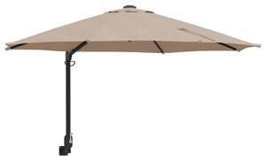 Nowoczesny parasol ogrodowy ciemnoszary z regulowanym cieniem i minimalistycznym designem