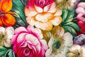 Obraz impresjonistyczny świat kwiatów
