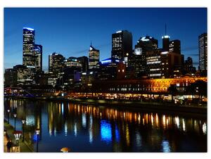 Obraz nocy w Melbourne (70x50 cm)