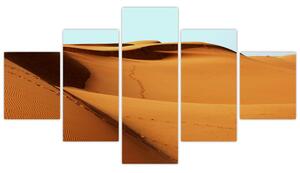 Obraz - Ślady na pustyni (125x70 cm)