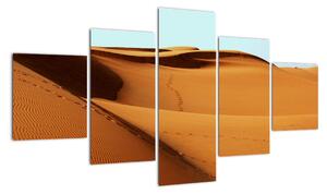 Obraz - Ślady na pustyni (125x70 cm)