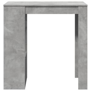 Stolik barowy z przegrodami, szarość betonu, 102x50x103,5 cm