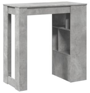 Stolik barowy z przegrodami, szarość betonu, 102x50x103,5 cm