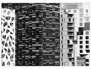 Obraz architektury czarno-białej (70x50 cm)