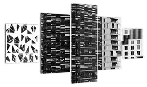 Obraz architektury czarno-białej (125x70 cm)
