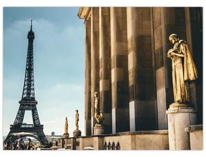 Obraz z placu Trocadero, Paryż (70x50 cm)