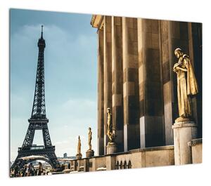 Obraz z placu Trocadero, Paryż (70x50 cm)