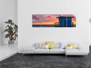 Obraz z plaży Santa Monica (170x50 cm)