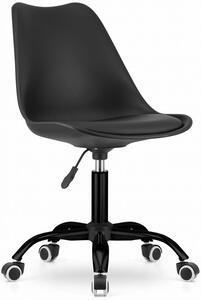 Czarne krzesło obrotowe skandynawskie - Rawis