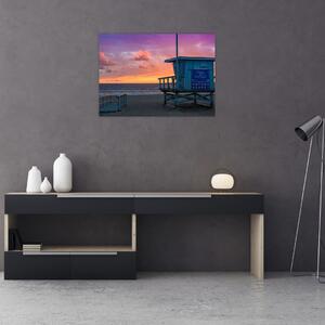 Obraz z plaży Santa Monica (70x50 cm)