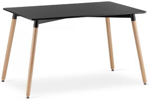 Czarny stół prostokątny - Ingram