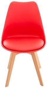 Krzesła Michelle czerwone
