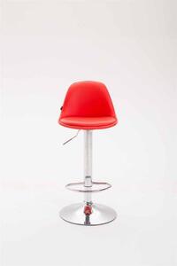 Czerwone krzesło barowe Calvin