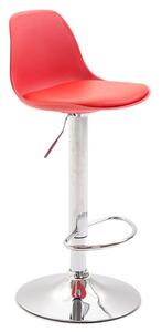 Krzesło barowe Bentley czerwone