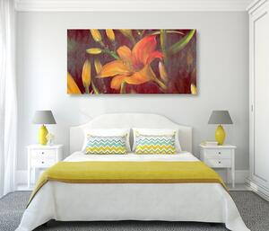Obraz kwiat lilii pomarańczowej