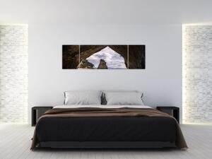 Obraz z jaskini, Nowa Zelandia (170x50 cm)