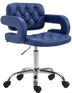 Krzesło biurowe Michaela niebieskie
