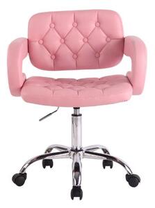Krzesło biurowe Michaela różowe