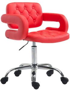 Krzesło biurowe Michaela czerwone