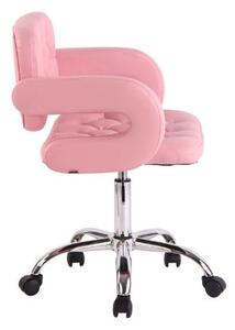 Krzesło biurowe Michaela różowe