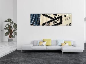 Obraz - New York ONE WAY (170x50 cm)