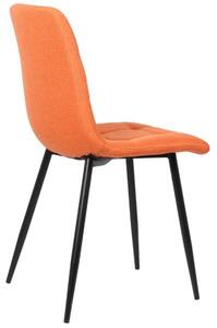 Krzesło do jadalni Mallory pomarańczowe