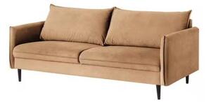 Brązowa aksamitna sofa 203 cm Juli – Ropez