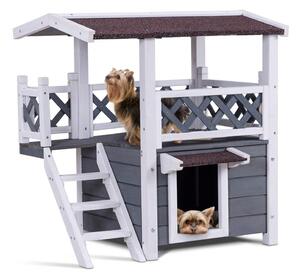 Dwupiętrowy domek dla psa/kota