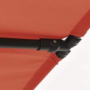Parasol ogrodowy na aluminiowym słupku, 2x1,5 m, terakota