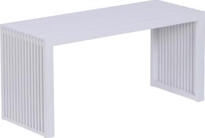 Ławka Relaxdays, bambusowa, nowoczesna ławka kuchenna, ławka do garderoby, przedpokoju, łazienki i sypialni, wymiary: 43 x 90 x 33 cm, ławka na buty, biała