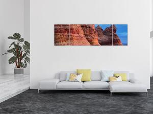 Obraz - Fale klifowe (170x50 cm)