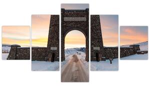 Obraz bramy, Yellowstone (125x70 cm)