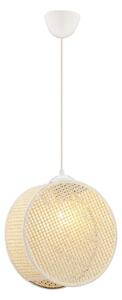 Asir Lampa wisząca na przewodzie DRUM 1xE27/60W/230V kremowa AS2594