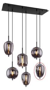 Globo Globo - Zamienny klosz do żyrandola BLACKY E14, czarny, śr. 15,8 cm NSGL6844