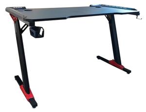 Profesjonalny stół gamingowy z powłoką z włókna węglowego, z oświetleniem LED