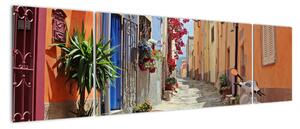 Obraz ulicy Sardynii (170x50 cm)