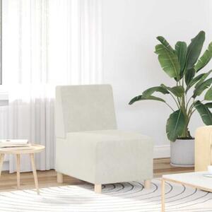 ModuÅowa sofa bez podÅokietnikÃ³w kremowa 55 cm aksamitna