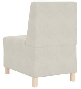 ModuÅowa sofa bez podÅokietnikÃ³w kremowa 55 cm aksamitna